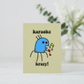 面白いカラオケ ポストカード (スタンド正面)