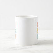 面白いカラフルな茶のひとこぼし コーヒーマグカップ (中央)