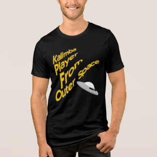 面白いカリンバとUFO トライブレンドＴシャツ