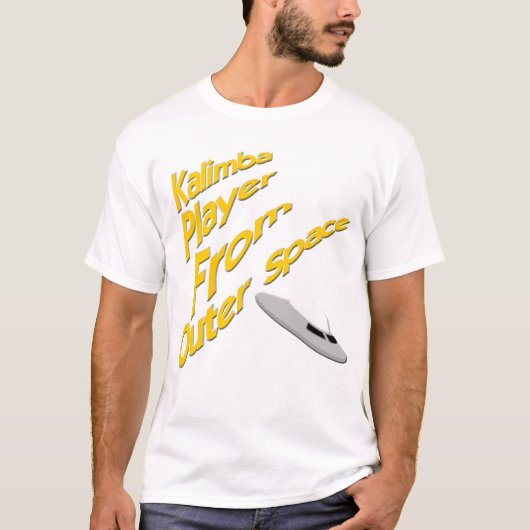 面白いカリンバとUFO Tシャツ (正面)