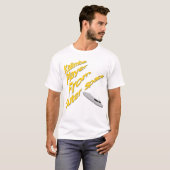 面白いカリンバとUFO Tシャツ (正面フル)