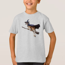 面白いカンガルーの魔女の子供用 Tシャツ