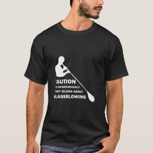 面白いガラス吹き Tシャツ