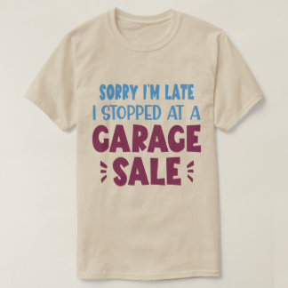 面白いガレージセールTシャツ Tシャツ