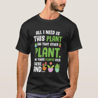 面白いガーデニング 植物 熱狂的な園芸家 女性 Tシャツ