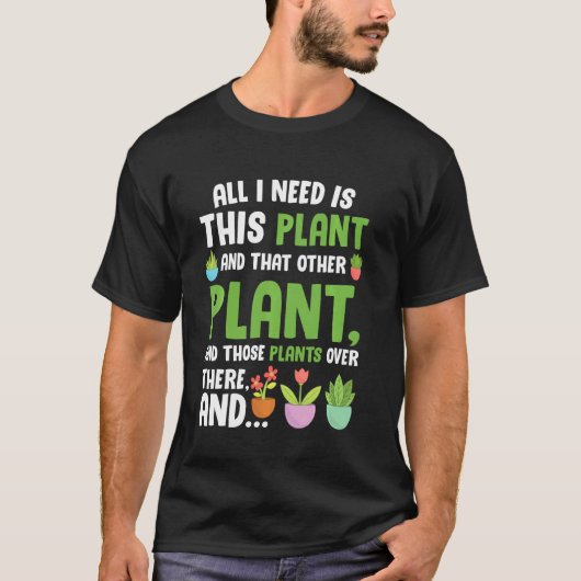 面白いガーデニング 植物 熱狂的な園芸家 女性 Tシャツ (正面)
