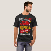 面白いキックボクシング Tシャツ (正面フル)
