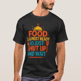 面白いキッチン料理の引用食品はほぼ Tシャツ
