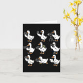 面白いキツネの写真家 フォト カメラ 写真 カード (黄色い花)