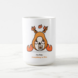 面白いキツネ 私大丈夫です 何事もないよ コーヒー混沌 コーヒーマグカップ