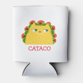 面白いキャタコ缶クーラー かわいい猫のタコパンデザイン 缶クーラー (正面)