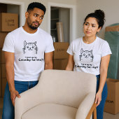 面白いキャットゥルデーの猫Tシャツ Tシャツ