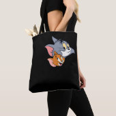 面白いキャラクターのコンビTシャツ トートバッグ (クローズアップ)