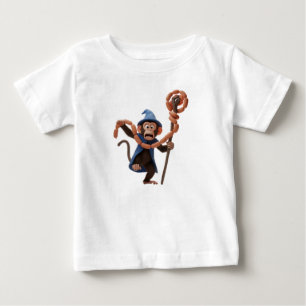 面白いキャラクターのサル魔法使いがいる ベビーTシャツ