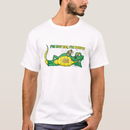 面白いキャラクターのワニ Tシャツ
