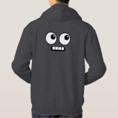 面白いキャラクターの前後デザインTシャツ パーカ (裏面)