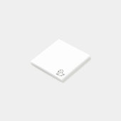 面白いキャラクターの座っている犬 ポストイット (アングル)