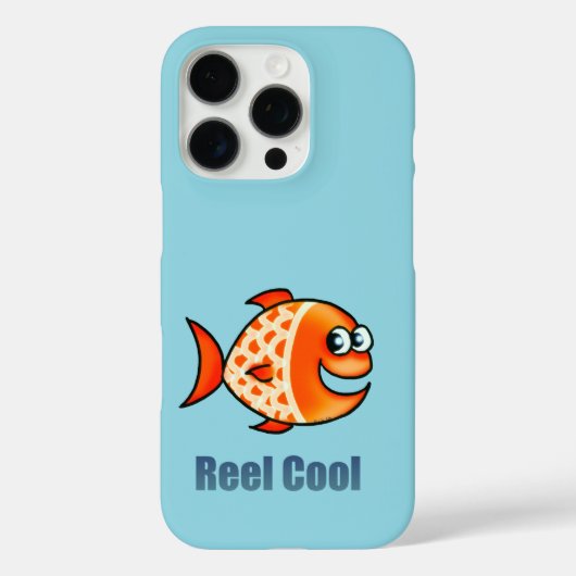 面白いキャラクターの魚の海洋ダジャレ Case-Mate iPhoneケース (裏面)