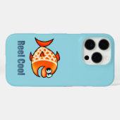 面白いキャラクターの魚の海洋ダジャレ Case-Mate iPhoneケース (裏面 (横))