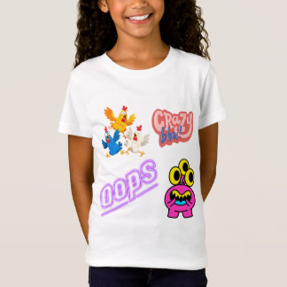 面白いキャラクタークリップアートバンドル Tシャツ