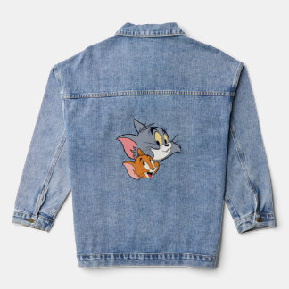 面白いキャラクターコンビTシャツ デニムジャケット