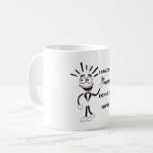 面白いキャラクターTシャツ コーヒーマグカップ (正面左)