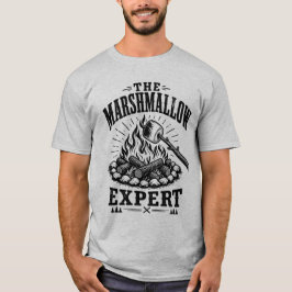 面白いキャンプ マシュマロ 焚き火 アドベンチャー ギフト Tシャツ