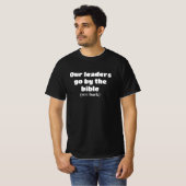 面白いキリスト教政治指導者 Tシャツ (正面フル)