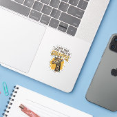 面白いキリンのビンテージ風彫刻Tシャツデザイン_1 シール (ノートパソコンとiPhone)