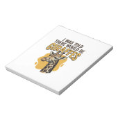 面白いキリンのビンテージ風彫刻Tシャツデザイン_1 ノートパッド (回転)