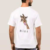 面白いキリンのRizz Tシャツ (裏面)