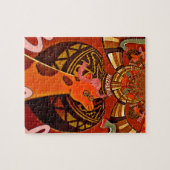 面白いキリン：カレイドスコピック・アフリカンチャーム ジグソーパズル (横)