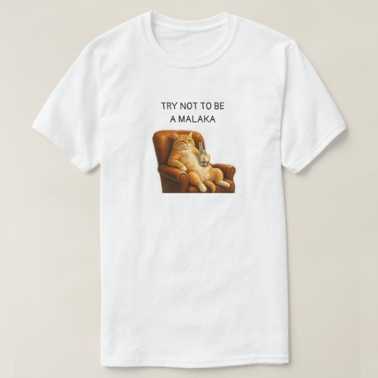 面白いギリシャの猫 Tシャツ (デザイン正面)
