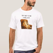面白いギリシャの猫 Tシャツ (正面)