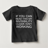 面白いギーク ベビーTシャツ (正面)