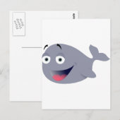 面白いクジラ ポストカード (正面/裏面)