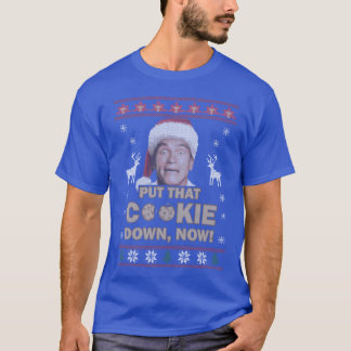 面白いクッキー至上主義のダサいセーターの女性 Tシャツ