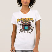 面白いクマのコーヒードリンカートシャツ Tシャツ (正面)