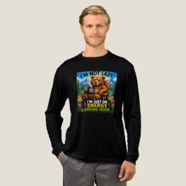 面白いクマのサルカスティックデザイン トライブレンドＴシャツ