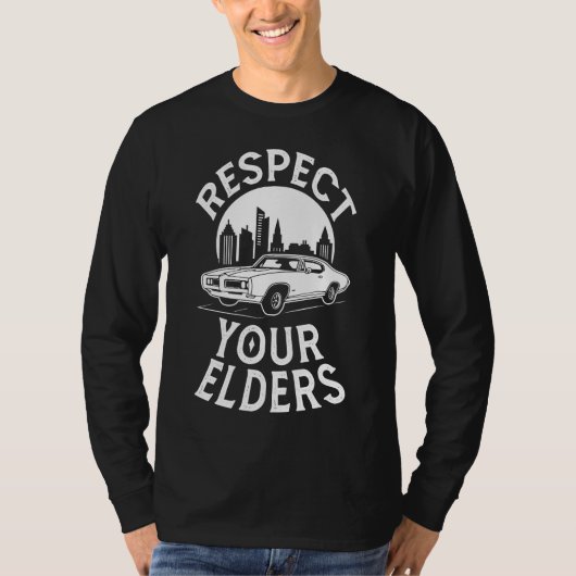 面白いクラシックカーの名言 Tシャツ (正面)