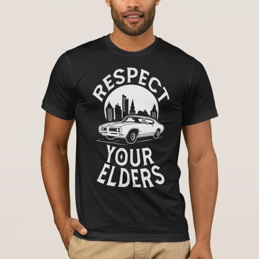 面白いクラシックカーの名言 Tシャツ (正面)