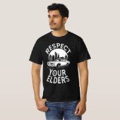 面白いクラシックカーの名言 Tシャツ (正面フル)