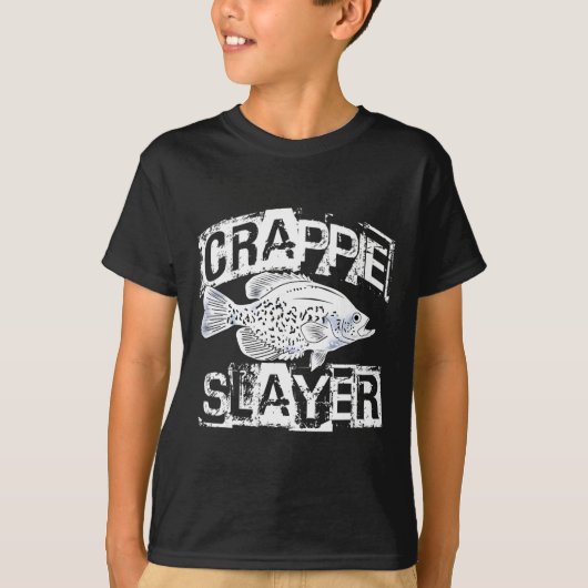面白いクラッピー釣り淡水魚ギフト 男性 女性 Tシャツ (正面)