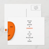 面白いクリエイティブなWiFiパスワードのアイデア 引用 笑い ユーモア ポストカード (正面/裏面)