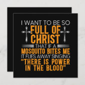 面白いクリスチャンの宗教的な神の忠実な僕 招待状 (正面/裏面)