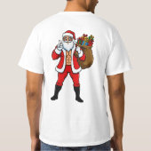 面白いクリスマスだね Tシャツ (裏面)