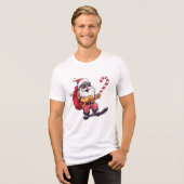 面白いクリスマスのストリートウェア トライブレンドＴシャツ (正面全面)