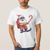 面白いクリスマスのストリートウェア Tシャツ (正面)