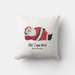 面白いクリスマスのスローピローサンタ可愛い クッション