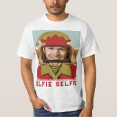 面白いクリスマスのセルフィー Tシャツ (正面)